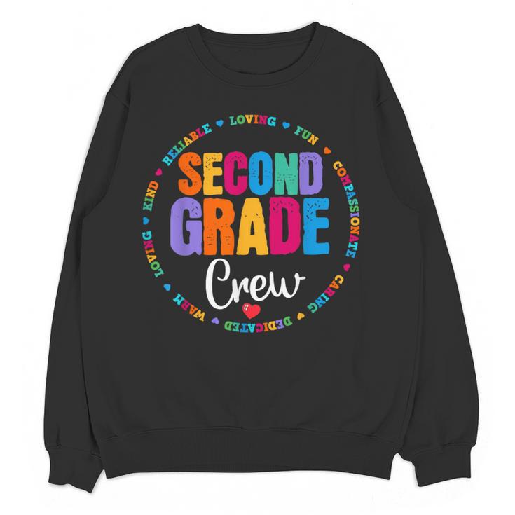 Second Grade Crew 2nd Back To School Teacher Team Squad Women Crewneck Sweatshirt, novelty gifts, funny gifts Second Grade Crew 2nd Back To School Teacher Team Squad Women Crewneck Sweatshirt, novelty gifts, funny gifts