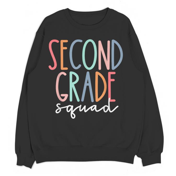 Second Grade Squad 2nd Grade Teacher Women Back To School Women Crewneck Sweatshirt, novelty gifts, funny gifts Second Grade Squad 2nd Grade Teacher Women Back To School Women Crewneck Sweatshirt, novelty gifts, funny gifts