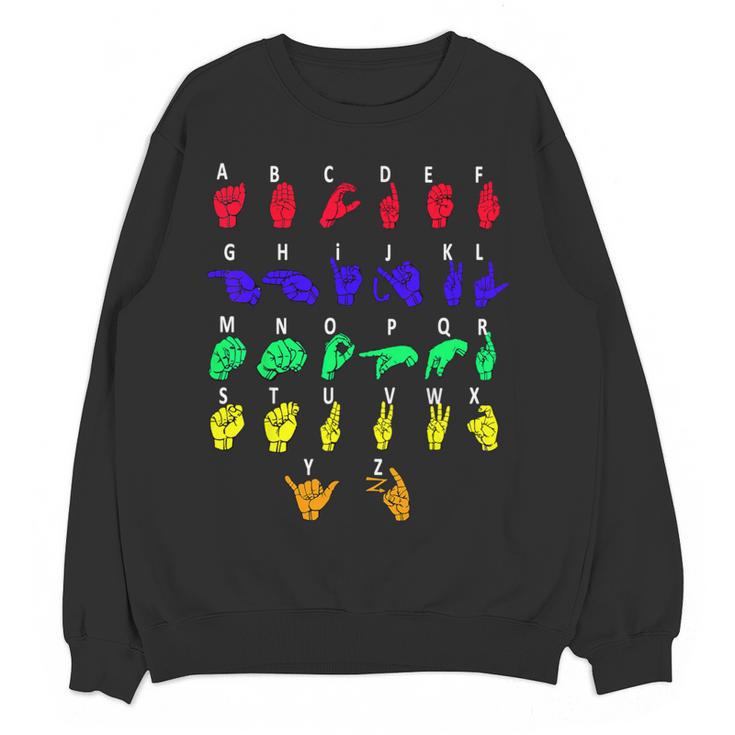 Sign Language Alphabet For ASL Interpreter Deaf Teacher Stud For Men Women Girls Kids Women Crewneck Sweatshirt, novelty gifts, funny gifts Sign Language Alphabet For ASL Interpreter Deaf Teacher Stud For Men Women Girls Kids Women Crewneck Sweatshirt, novelty gifts, funny gifts