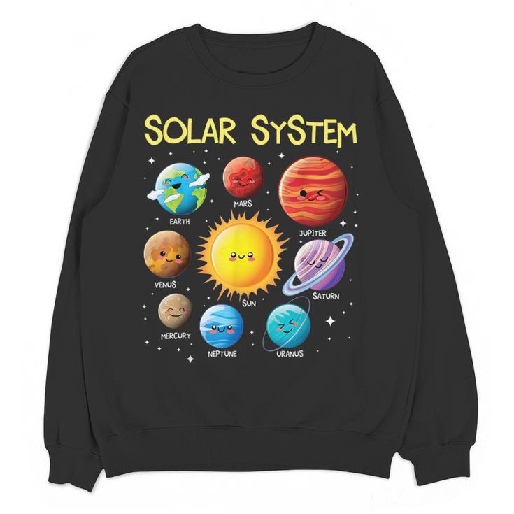 Solar System Cute Face Planets Space Science Teacher School Women Crewneck Sweatshirt, novelty gifts, funny gifts Solar System Cute Face Planets Space Science Teacher School Women Crewneck Sweatshirt, novelty gifts, funny gifts