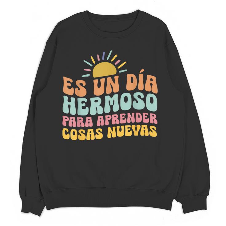 Spanish Multilingual Teacher Dual Languages Bilingual Women Crewneck Sweatshirt, novelty gifts, funny gifts Spanish Multilingual Teacher Dual Languages Bilingual Women Crewneck Sweatshirt, novelty gifts, funny gifts