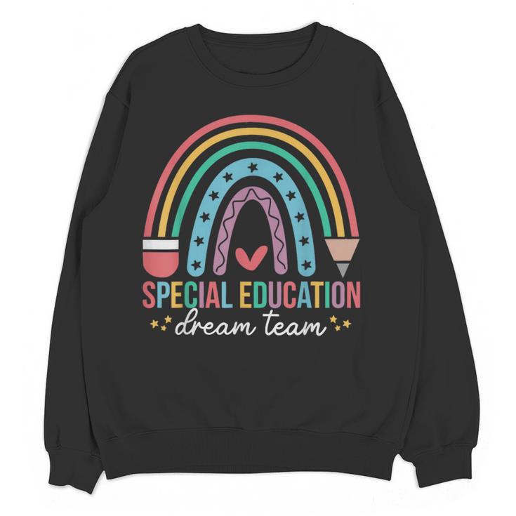 Special Education Dream Team Rainbow SPED Teacher Autism Women Crewneck Sweatshirt, novelty gifts, funny gifts Special Education Dream Team Rainbow SPED Teacher Autism Women Crewneck Sweatshirt, novelty gifts, funny gifts