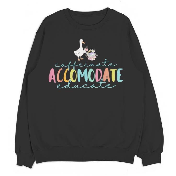 SPED Dream Team Teachers Special Education Silly Goose Women Crewneck Sweatshirt, novelty gifts, funny gifts SPED Dream Team Teachers Special Education Silly Goose Women Crewneck Sweatshirt, novelty gifts, funny gifts