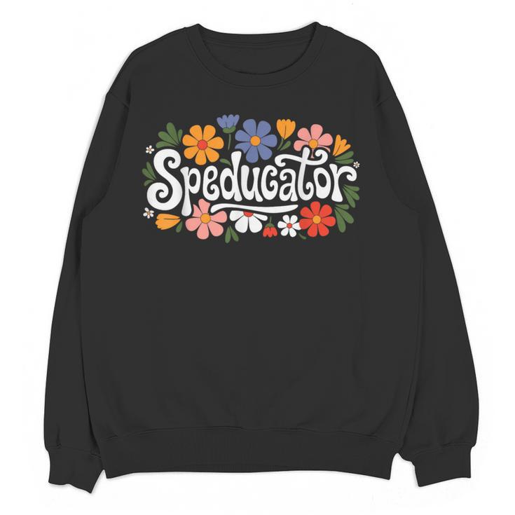 Speducator Special Education Teacher Teaching SPED Women Crewneck Sweatshirt, novelty gifts, funny gifts