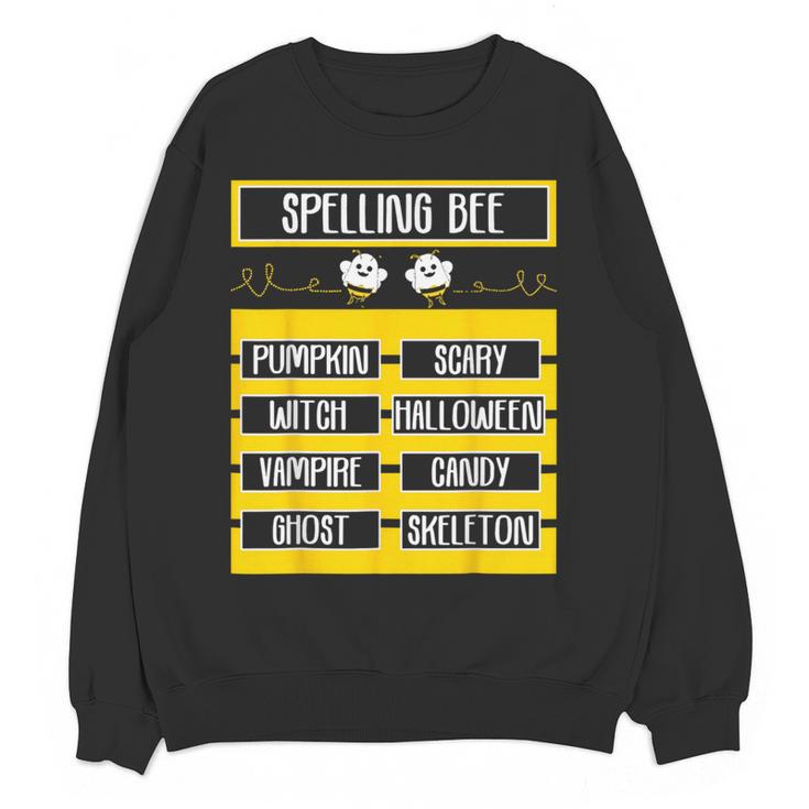 Spelling Bee Halloween Teachers Bee Spelling Competition Women Crewneck Sweatshirt, novelty gifts, funny gifts Spelling Bee Halloween Teachers Bee Spelling Competition Women Crewneck Sweatshirt, novelty gifts, funny gifts