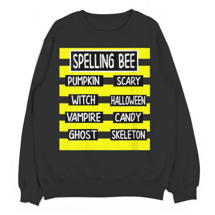 Spelling Bee Pun Halloween Costume For Teachers Women Crewneck Sweatshirt, novelty gifts, funny gifts Spelling Bee Pun Halloween Costume For Teachers Women Crewneck Sweatshirt, novelty gifts, funny gifts