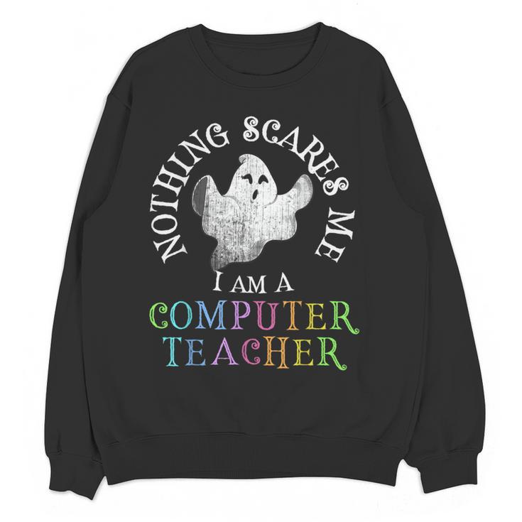 This Is My Spooky COMPUTER TEACHER Costume Don't Scare Me Women Crewneck Sweatshirt, novelty gifts, funny gifts