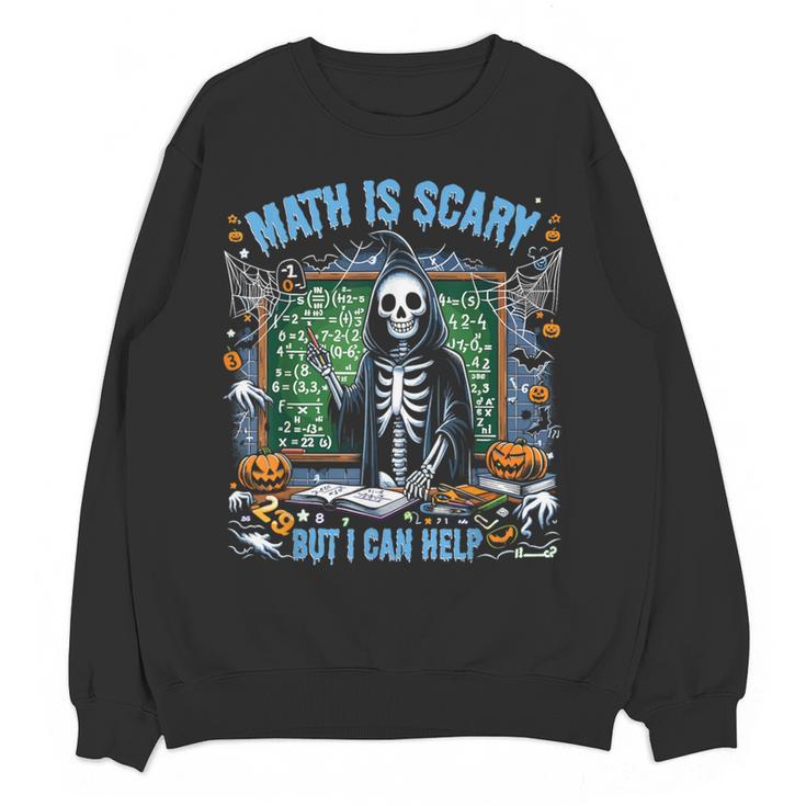 Spooky Halloween Math Teacher Women Crewneck Sweatshirt, novelty gifts, funny gifts Spooky Halloween Math Teacher Women Crewneck Sweatshirt, novelty gifts, funny gifts