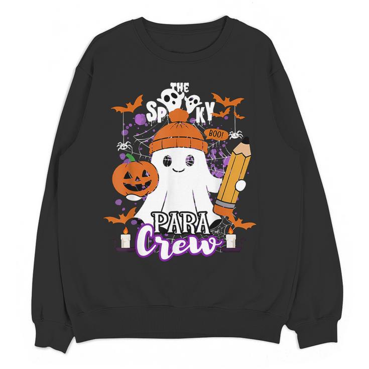 Spooky Para Crew Ghost Halloween Paraprofessional Teacher Women Crewneck Sweatshirt, novelty gifts, funny gifts Spooky Para Crew Ghost Halloween Paraprofessional Teacher Women Crewneck Sweatshirt, novelty gifts, funny gifts