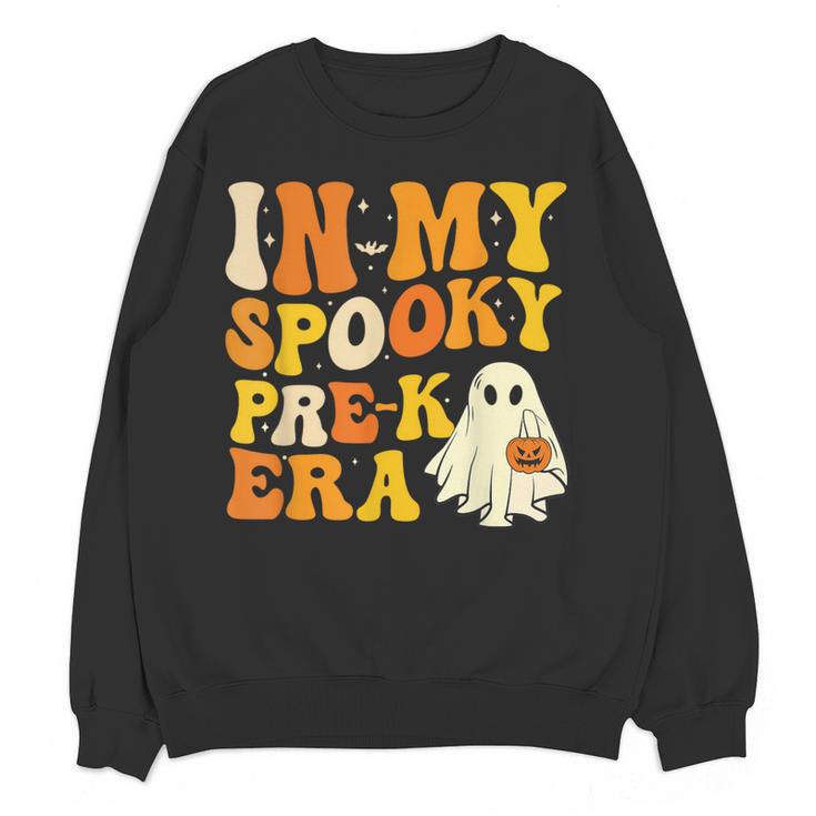 In My Spooky PRE-K Teacher Era Halloween Costume Tee Women Crewneck Sweatshirt, novelty gifts, funny gifts In My Spooky PRE-K Teacher Era Halloween Costume Tee Women Crewneck Sweatshirt, novelty gifts, funny gifts