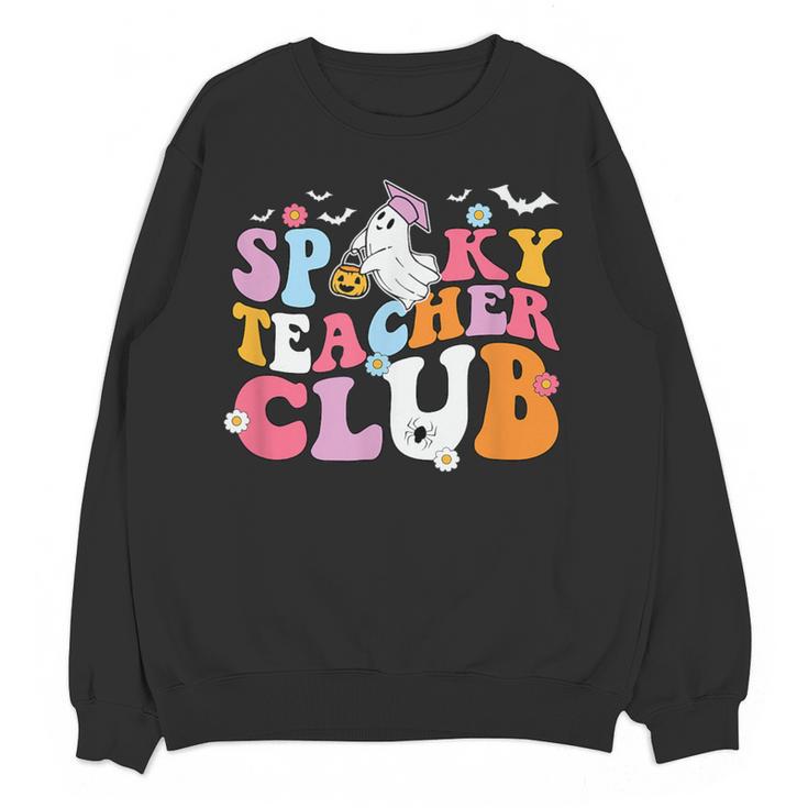 Spooky Teacher Club Halloween Women Crewneck Sweatshirt, novelty gifts, funny gifts Spooky Teacher Club Halloween Women Crewneck Sweatshirt, novelty gifts, funny gifts