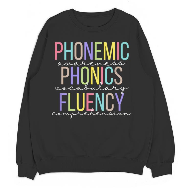Spring Easter Reading Teacher Science Of Reading Women Crewneck Sweatshirt, novelty gifts, funny gifts Spring Easter Reading Teacher Science Of Reading Women Crewneck Sweatshirt, novelty gifts, funny gifts