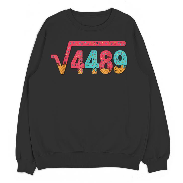Square Root 4489 Slang Math Teacher Six Seven 6 7 Meme 67 Women Crewneck Sweatshirt, novelty gifts, funny gifts