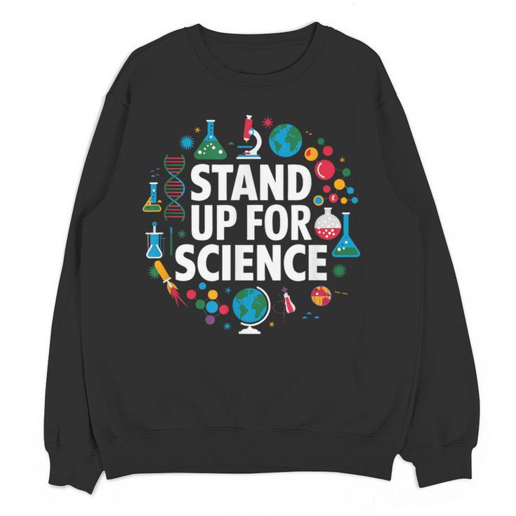 Stand Up For Science STEM Advocacy Pro Scientific Teacher Women Crewneck Sweatshirt, novelty gifts, funny gifts Stand Up For Science STEM Advocacy Pro Scientific Teacher Women Crewneck Sweatshirt, novelty gifts, funny gifts