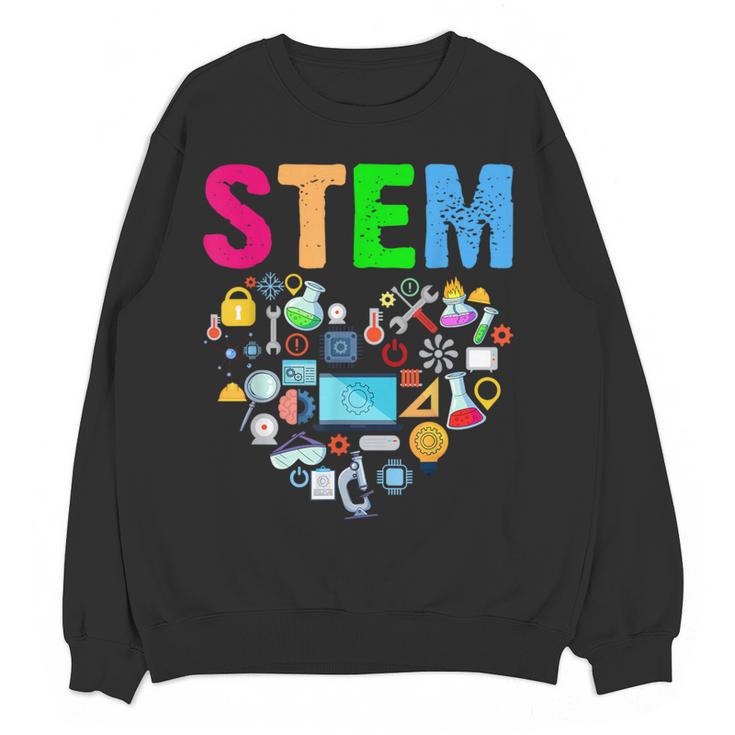 STEM Science Technology Engineering Math Teacher Women Crewneck Sweatshirt, novelty gifts, funny gifts