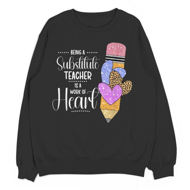 Being A Substitute Teacher Substitute Teaching Women Crewneck Sweatshirt, novelty gifts, funny gifts Being A Substitute Teacher Substitute Teaching Women Crewneck Sweatshirt, novelty gifts, funny gifts