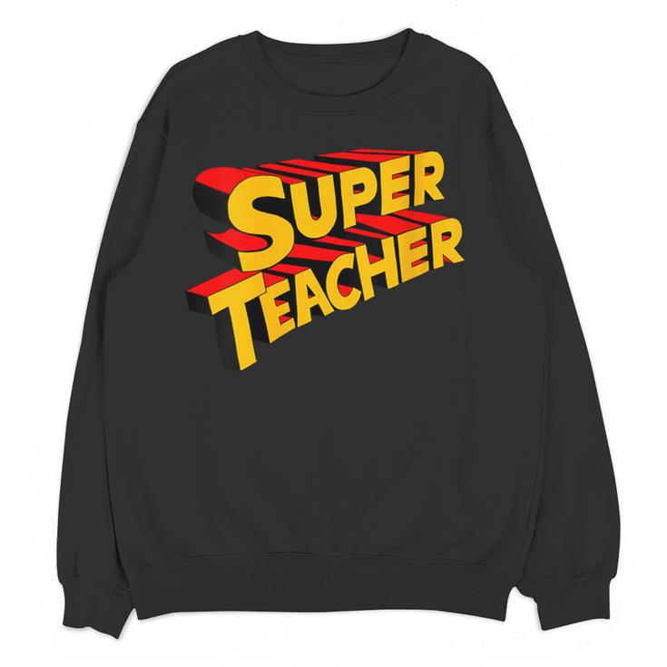 Super Teacher SuperTeacher Women Crewneck Sweatshirt, novelty gifts, funny gifts
