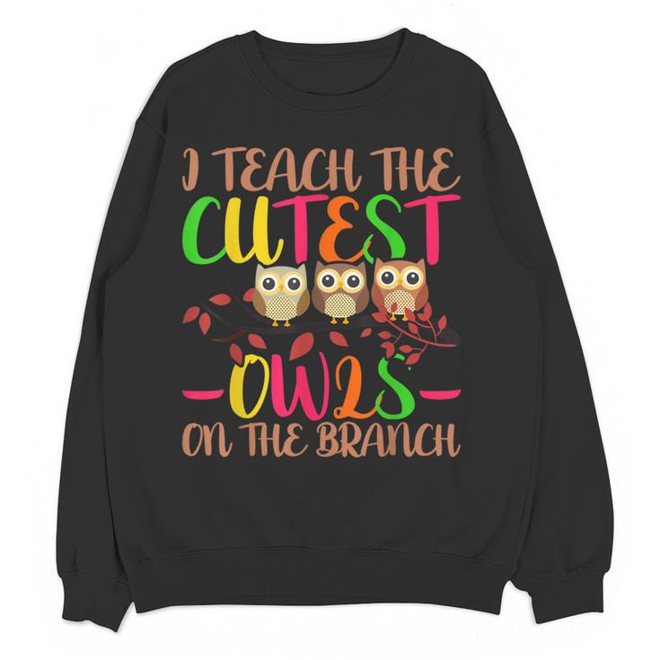 I Teach The Cutest Owls Christmas Or Teachers Day Women Crewneck Sweatshirt, novelty gifts, funny gifts I Teach The Cutest Owls Christmas Or Teachers Day Women Crewneck Sweatshirt, novelty gifts, funny gifts