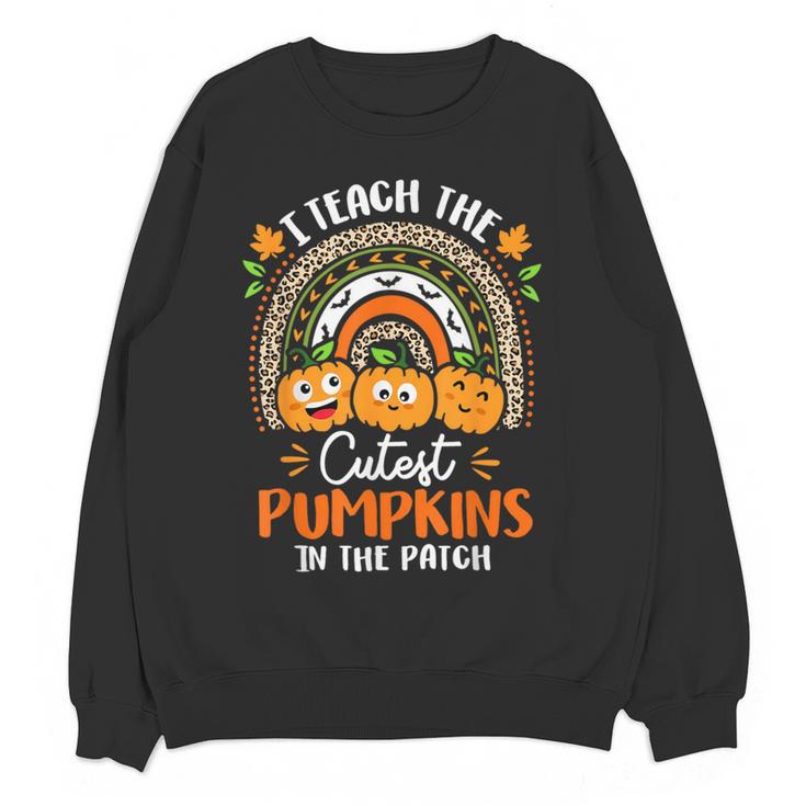 I Teach The Cutest Pumpkins In The Patch Teacher Halloween Women Crewneck Sweatshirt, novelty gifts, funny gifts I Teach The Cutest Pumpkins In The Patch Teacher Halloween Women Crewneck Sweatshirt, novelty gifts, funny gifts