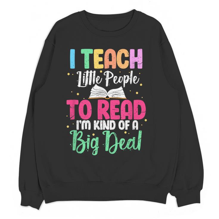 I Teach Little People To Read Reading Teacher For Men Women Girls Kids Women Crewneck Sweatshirt, novelty gifts, funny gifts I Teach Little People To Read Reading Teacher For Men Women Girls Kids Women Crewneck Sweatshirt, novelty gifts, funny gifts
