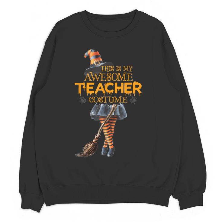 This Is My Teacher Costume Halloween Family Matching Group For Men Women Women Crewneck Sweatshirt, novelty gifts, funny gifts This Is My Teacher Costume Halloween Family Matching Group For Men Women Women Crewneck Sweatshirt, novelty gifts, funny gifts