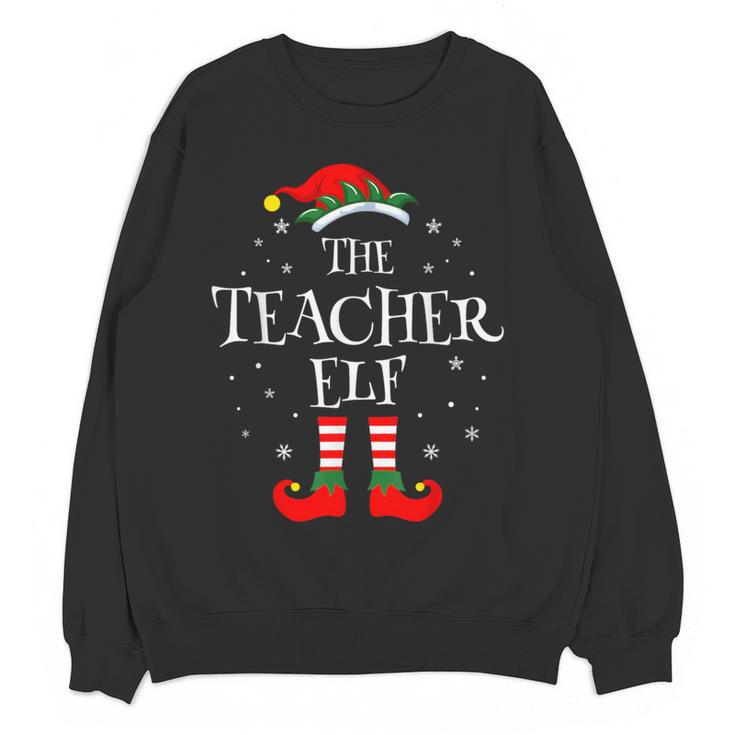The Teacher Elf Christmas Family Matching Group Xmas Women Crewneck Sweatshirt, novelty gifts, funny gifts The Teacher Elf Christmas Family Matching Group Xmas Women Crewneck Sweatshirt, novelty gifts, funny gifts