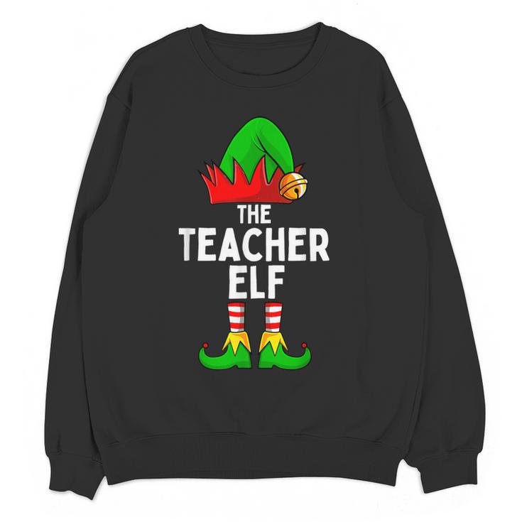 Teacher Elf Matching Family Christmas Women Men Women Crewneck Sweatshirt, novelty gifts, funny gifts