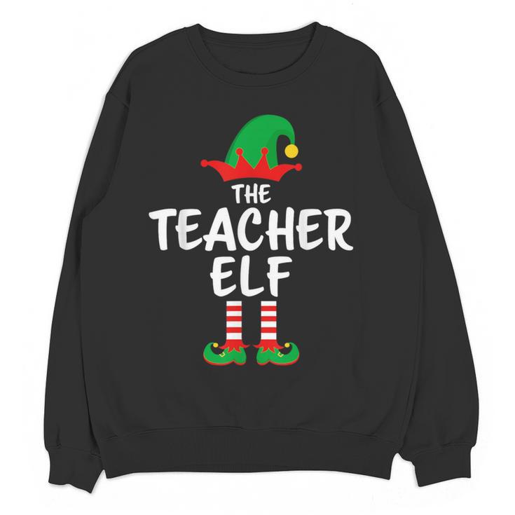The Teacher Elf Matching Family Christmas Women Crewneck Sweatshirt, novelty gifts, funny gifts The Teacher Elf Matching Family Christmas Women Crewneck Sweatshirt, novelty gifts, funny gifts