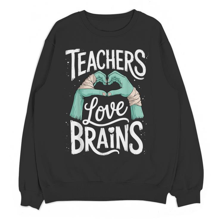 Teacher Halloween Shirt Women Men Teachers Love Brains Women Crewneck Sweatshirt, novelty gifts, funny gifts Teacher Halloween Shirt Women Men Teachers Love Brains Women Crewneck Sweatshirt, novelty gifts, funny gifts