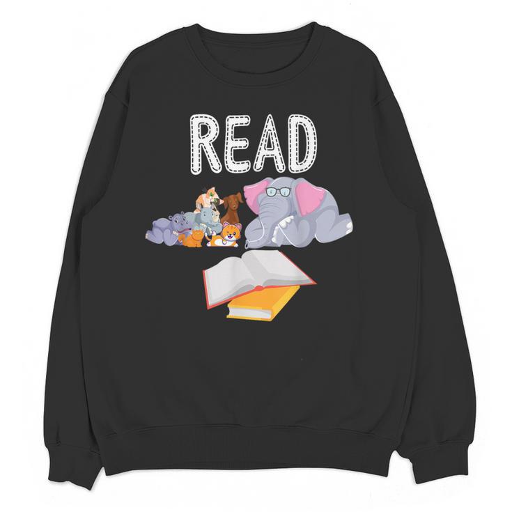 Teacher Library Read Book Club Piggie Elephant Pigeons Men Women Kids Women Crewneck Sweatshirt, novelty gifts, funny gifts Teacher Library Read Book Club Piggie Elephant Pigeons Men Women Kids Women Crewneck Sweatshirt, novelty gifts, funny gifts