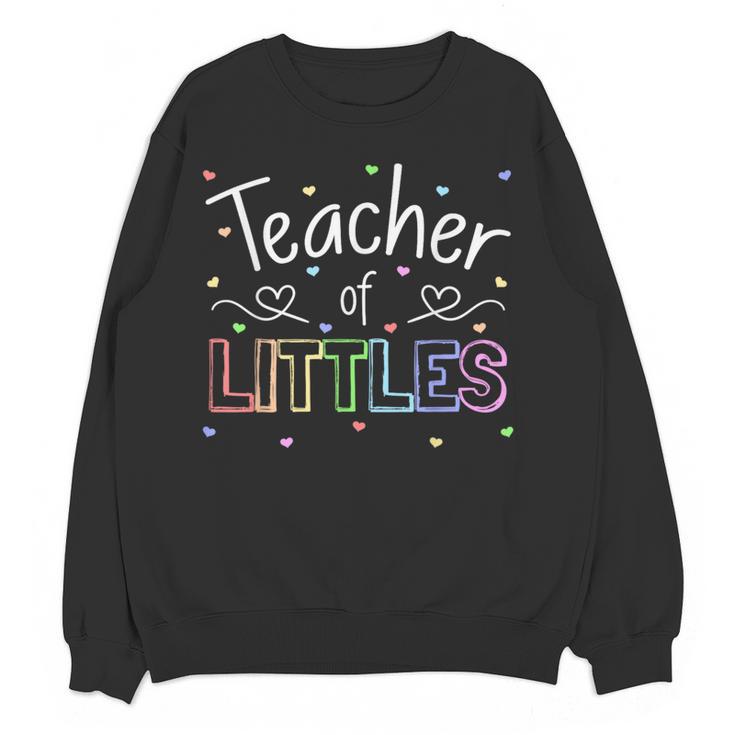 Teacher Of Littles Daycare Pre-k Kindergarten Teacher Women Crewneck Sweatshirt, novelty gifts, funny gifts Teacher Of Littles Daycare Pre-k Kindergarten Teacher Women Crewneck Sweatshirt, novelty gifts, funny gifts