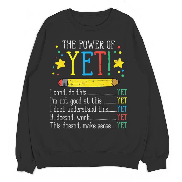 Teacher Power Of Yet Cant Do This Inspirational Women Men Women Crewneck Sweatshirt, novelty gifts, funny gifts Teacher Power Of Yet Cant Do This Inspirational Women Men Women Crewneck Sweatshirt, novelty gifts, funny gifts