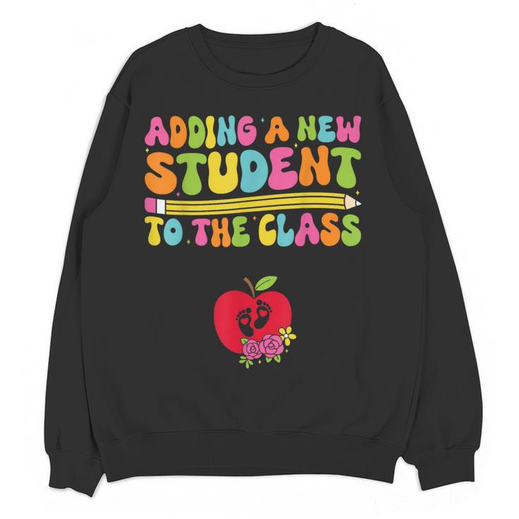 Teacher Pregnancy Announcement Clothing Expecting Teacher X-Small Women Crewneck Sweatshirt, novelty gifts, funny gifts Teacher Pregnancy Announcement Clothing Expecting Teacher X-Small Women Crewneck Sweatshirt, novelty gifts, funny gifts