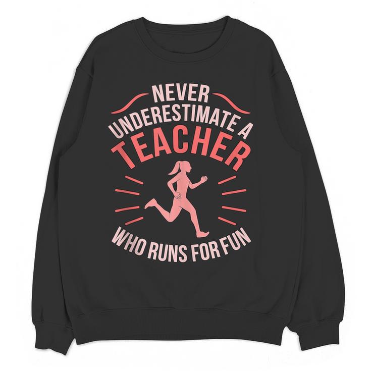 Teacher Who Runs Half Marathon Runner Running Lover Graphic Women Crewneck Sweatshirt, novelty gifts, funny gifts Teacher Who Runs Half Marathon Runner Running Lover Graphic Women Crewneck Sweatshirt, novelty gifts, funny gifts