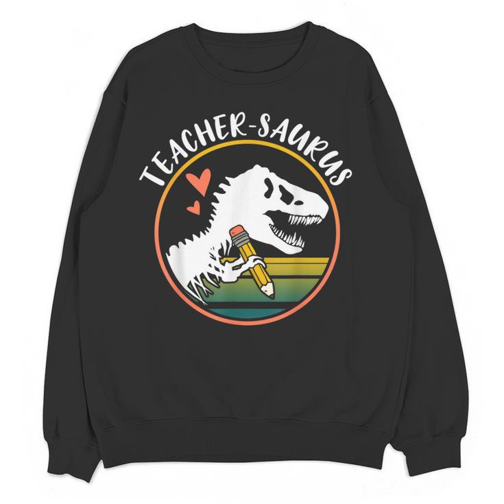 Teacher-Saurus Dinosaur Teacher Design T-Rex Design Women Crewneck Sweatshirt, novelty gifts, funny gifts Teacher-Saurus Dinosaur Teacher Design T-Rex Design Women Crewneck Sweatshirt, novelty gifts, funny gifts