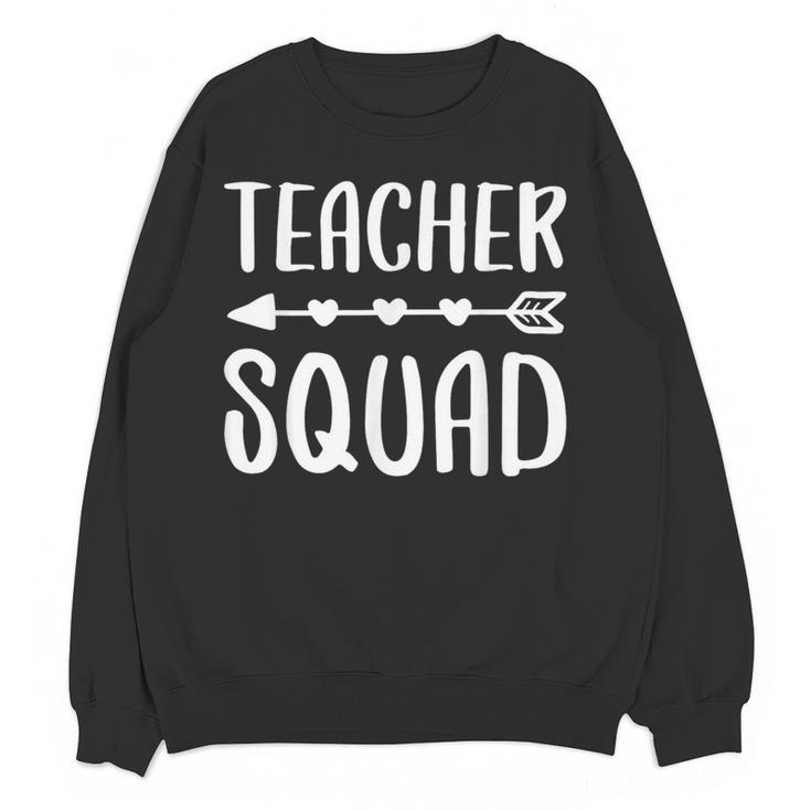 Teacher Squad Shirt Men Women Teacher Team Women Crewneck Sweatshirt, novelty gifts, funny gifts