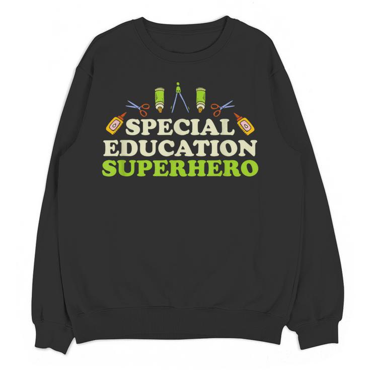 Teacher Superhero Student Educator Special Education Women Crewneck Sweatshirt, novelty gifts, funny gifts Teacher Superhero Student Educator Special Education Women Crewneck Sweatshirt, novelty gifts, funny gifts