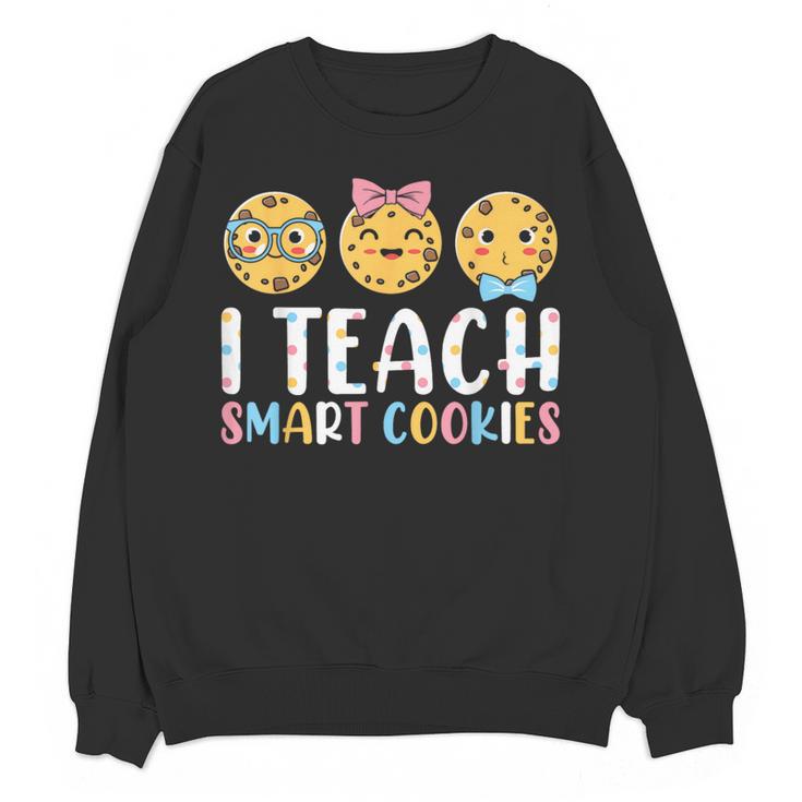 Teacher I Teach Smart Cookies For Men Women Kids Women Crewneck Sweatshirt, novelty gifts, funny gifts Teacher I Teach Smart Cookies For Men Women Kids Women Crewneck Sweatshirt, novelty gifts, funny gifts