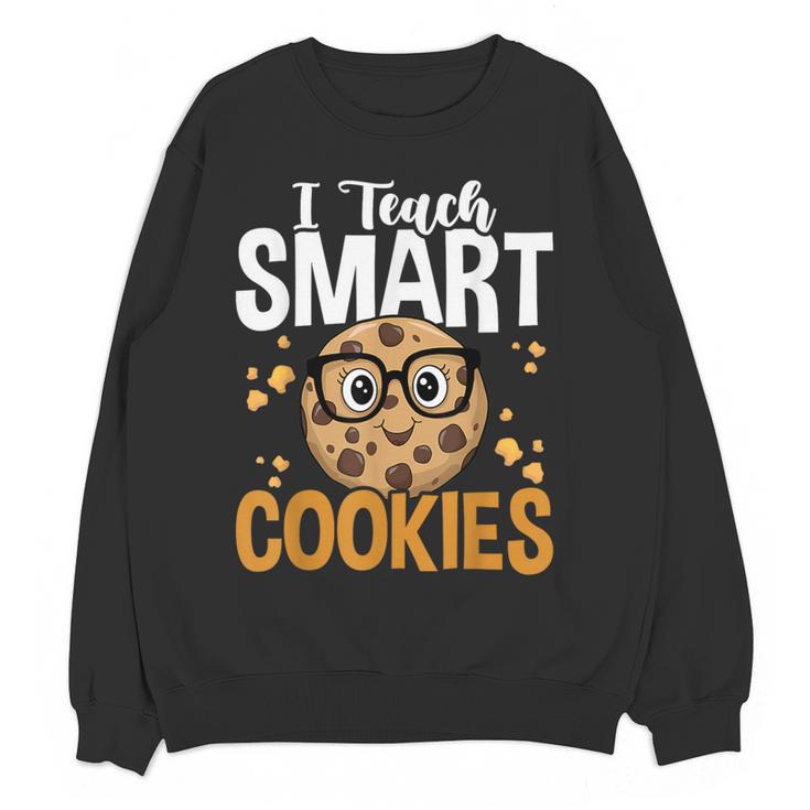 Teacher I Teach Smart Cookies Nerd Women Crewneck Sweatshirt, novelty gifts, funny gifts Teacher I Teach Smart Cookies Nerd Women Crewneck Sweatshirt, novelty gifts, funny gifts