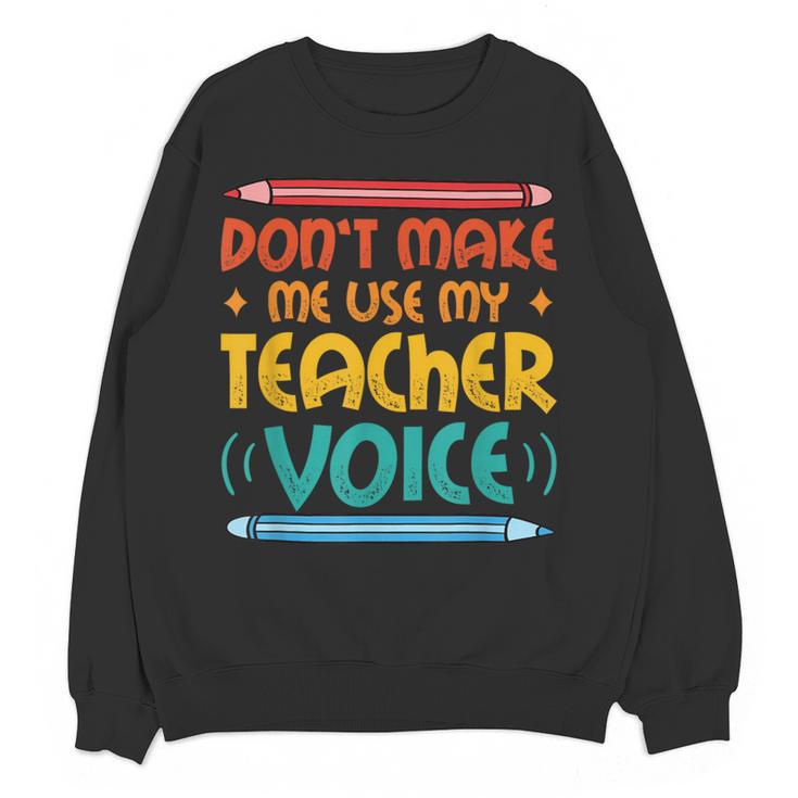 Teacher Voice Teacherlife Primary School Teacher Women Crewneck Sweatshirt, novelty gifts, funny gifts