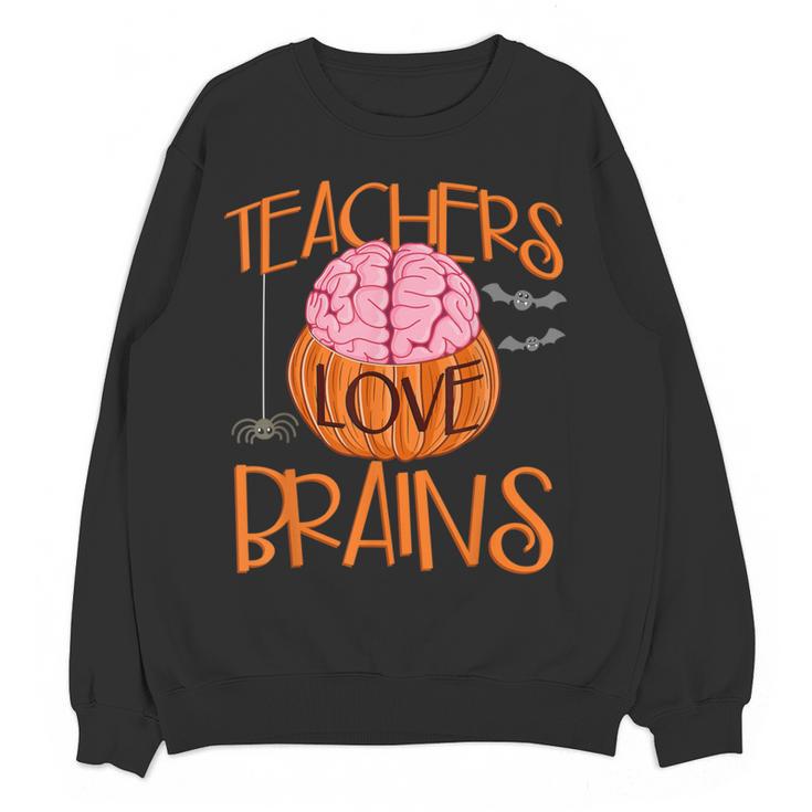 Teachers Love Brains Halloween T-Shirt For Men Women Women Crewneck Sweatshirt, novelty gifts, funny gifts Teachers Love Brains Halloween T-Shirt For Men Women Women Crewneck Sweatshirt, novelty gifts, funny gifts