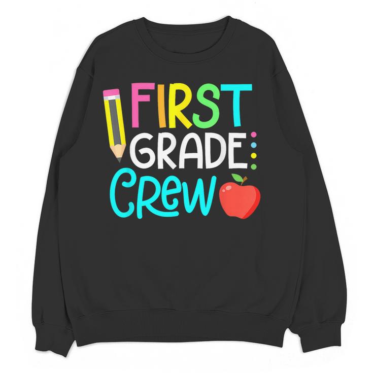 Team 1st Grade Crew Back To School 1st Grade Teacher Kids Women Crewneck Sweatshirt, novelty gifts, funny gifts Team 1st Grade Crew Back To School 1st Grade Teacher Kids Women Crewneck Sweatshirt, novelty gifts, funny gifts