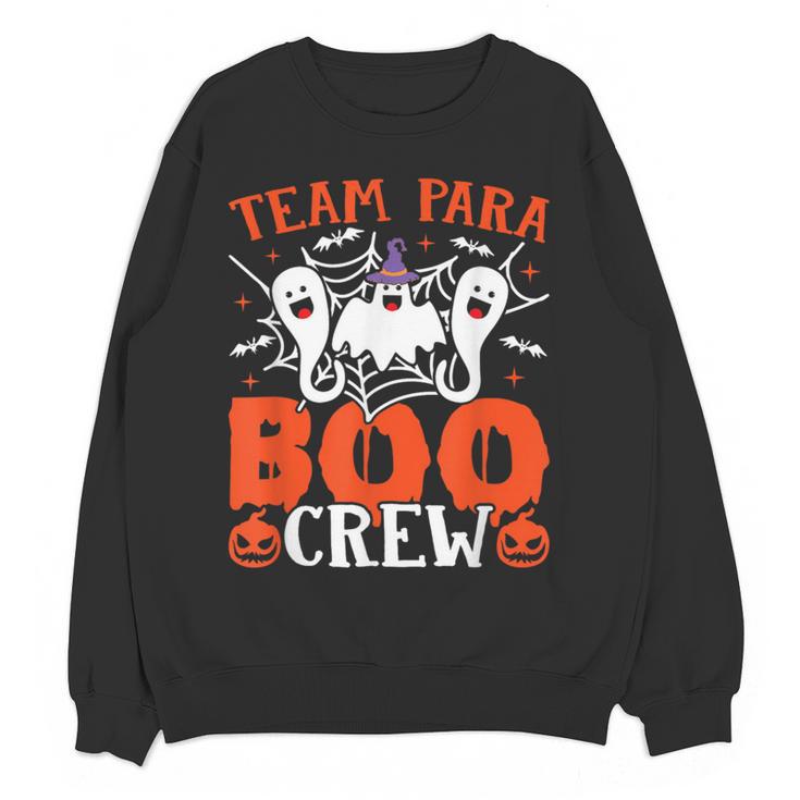 Team Para Boo Crew Halloween Ghost Paraprofessional Teacher Women Crewneck Sweatshirt, novelty gifts, funny gifts Team Para Boo Crew Halloween Ghost Paraprofessional Teacher Women Crewneck Sweatshirt, novelty gifts, funny gifts
