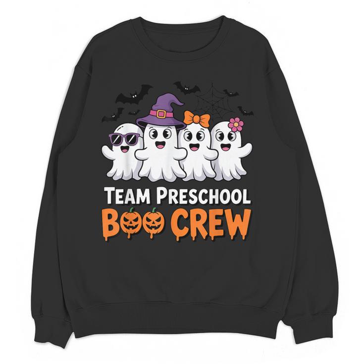 Team Preschool Boo Crew Halloween Teacher Student Costume Women Crewneck Sweatshirt, novelty gifts, funny gifts Team Preschool Boo Crew Halloween Teacher Student Costume Women Crewneck Sweatshirt, novelty gifts, funny gifts