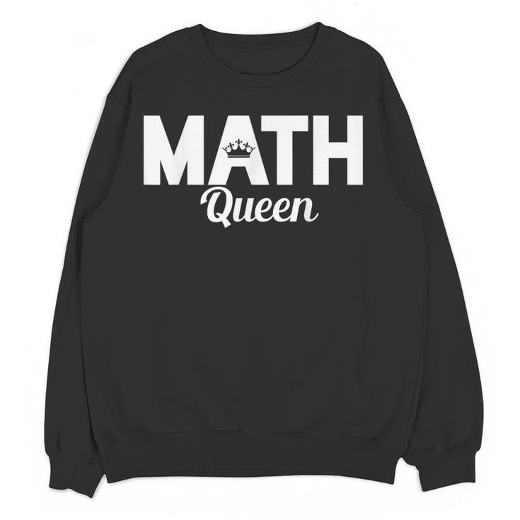 TeeArt Math Mathematics Queen Math Teacher Women Crewneck Sweatshirt, novelty gifts, funny gifts TeeArt Math Mathematics Queen Math Teacher Women Crewneck Sweatshirt, novelty gifts, funny gifts