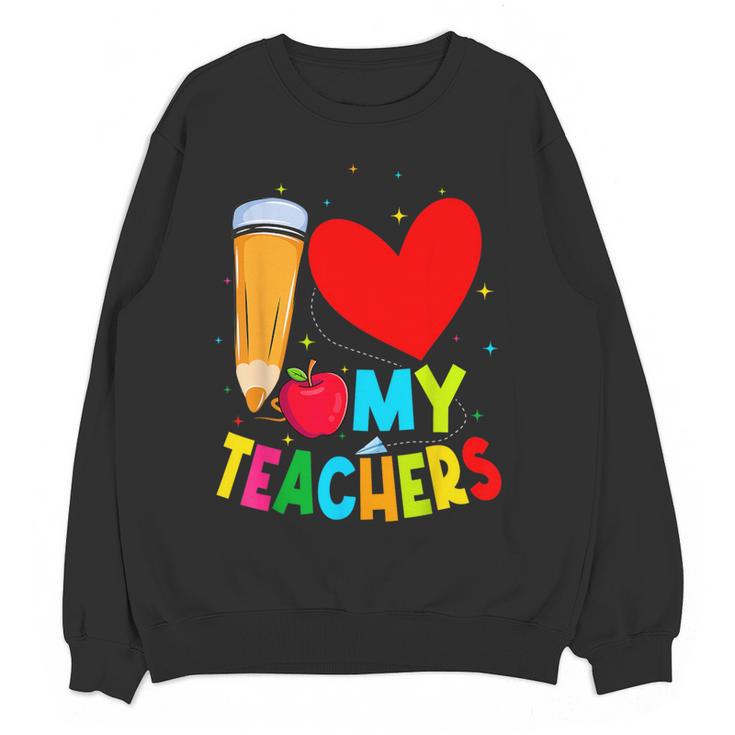 Teens Graduation I Heart My Teachers I Love My Teachers Women Crewneck Sweatshirt, novelty gifts, funny gifts Teens Graduation I Heart My Teachers I Love My Teachers Women Crewneck Sweatshirt, novelty gifts, funny gifts