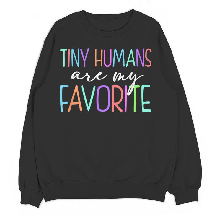 Tiny Humans Are My Favorite Daycare Provider Teacher Daycare Women Crewneck Sweatshirt, novelty gifts, funny gifts Tiny Humans Are My Favorite Daycare Provider Teacher Daycare Women Crewneck Sweatshirt, novelty gifts, funny gifts