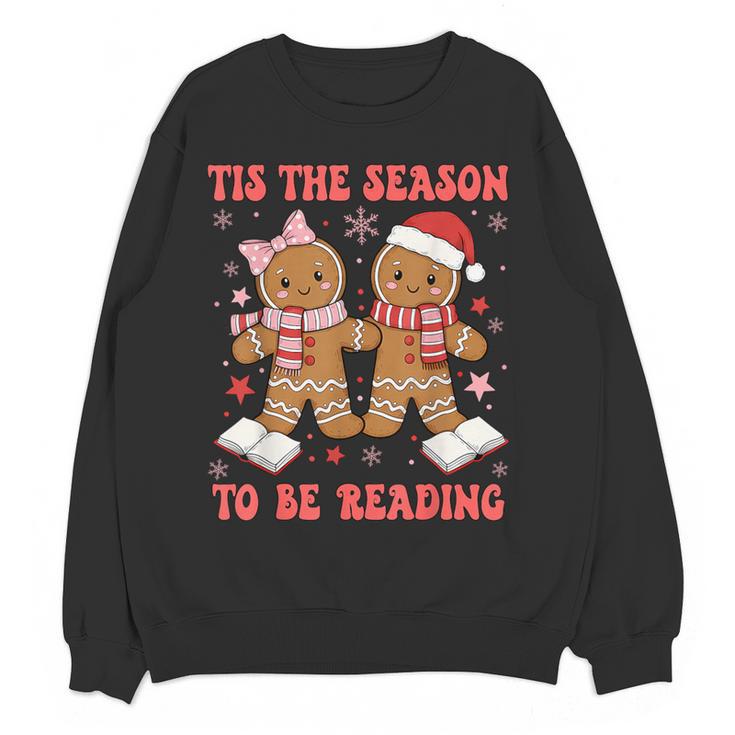 Tis The Season Reading Christmas Shirt Book Lovers Teacher Women Crewneck Sweatshirt, novelty gifts, funny gifts Tis The Season Reading Christmas Shirt Book Lovers Teacher Women Crewneck Sweatshirt, novelty gifts, funny gifts