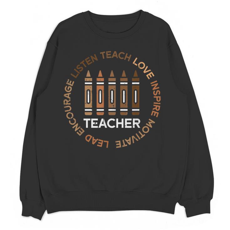 History Teacher Teach Love African American Men Women Women Crewneck Sweatshirt, novelty gifts, funny gifts History Teacher Teach Love African American Men Women Women Crewneck Sweatshirt, novelty gifts, funny gifts