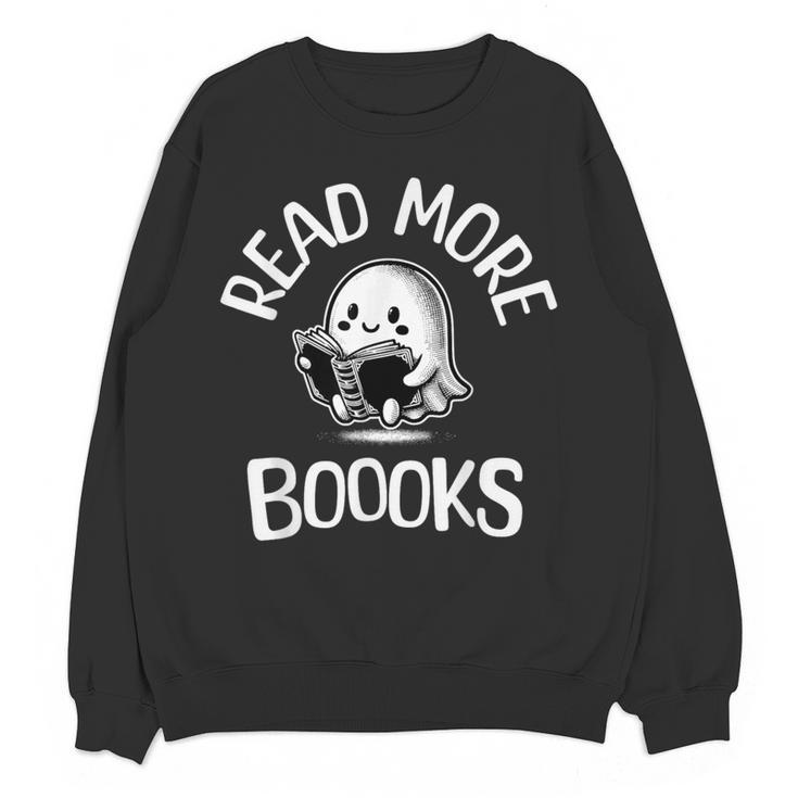 Vintage Halloween Teacher Women Reading Read More Books Women Crewneck Sweatshirt, novelty gifts, funny gifts